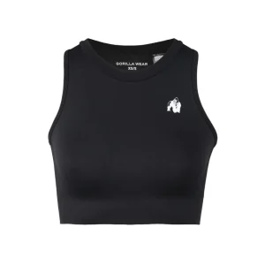 Gorilla Wear Olivia Seamless Crop Top, black