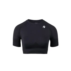 Gorilla Wear Whitney Seamless Crop Top, black