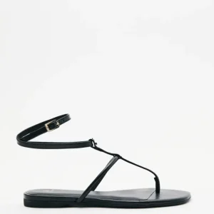 Square Essential Fly-thongsandaler i nappaleder